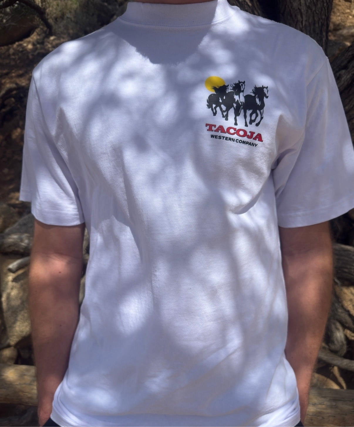 Stampede White Tee
