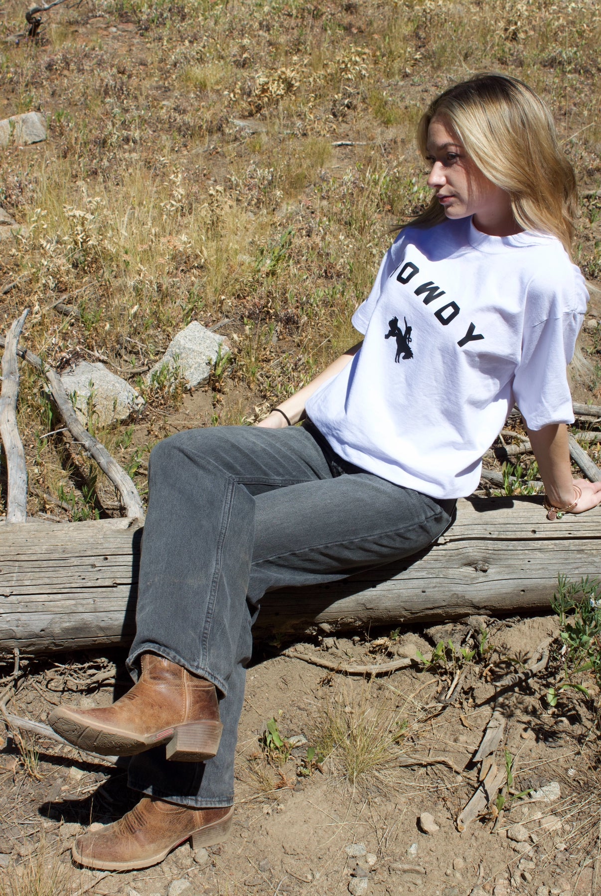 White Howdy Tee