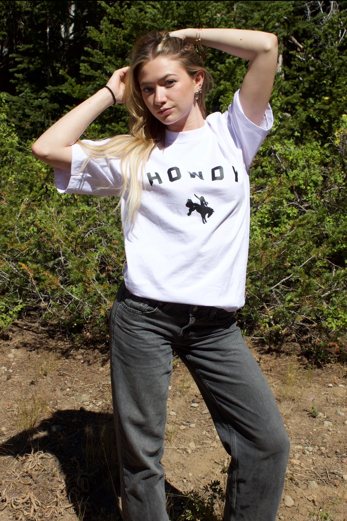 White Howdy Tee