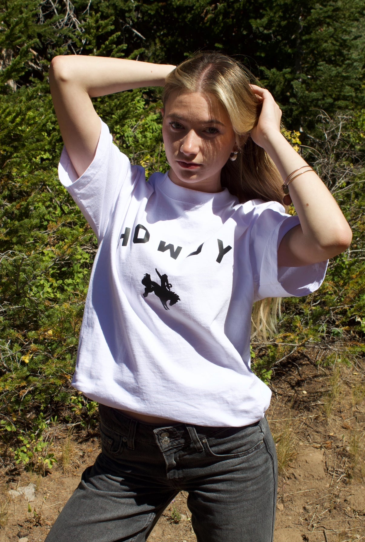 White Howdy Tee