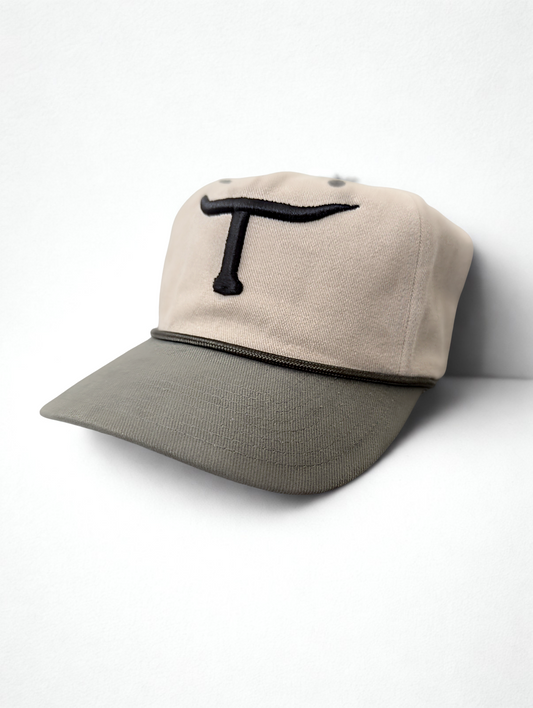 Olive + Tan Suede Cap