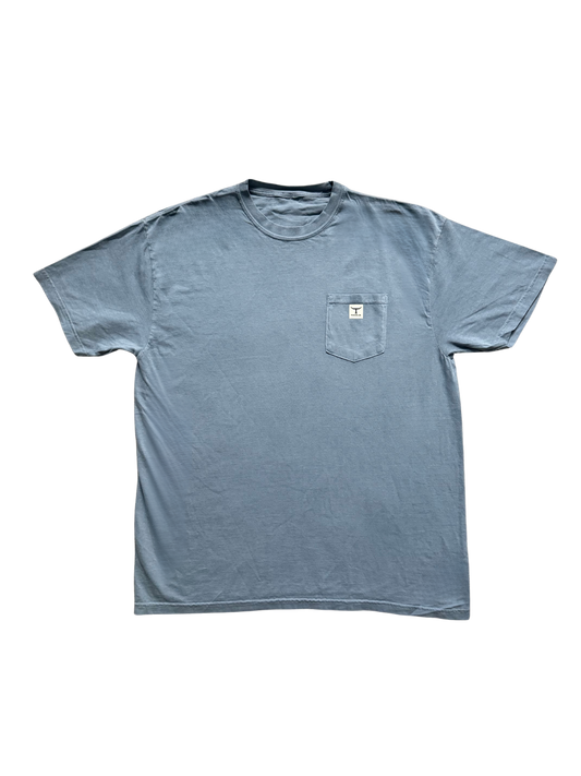 Washed Denim Pocket Tee
